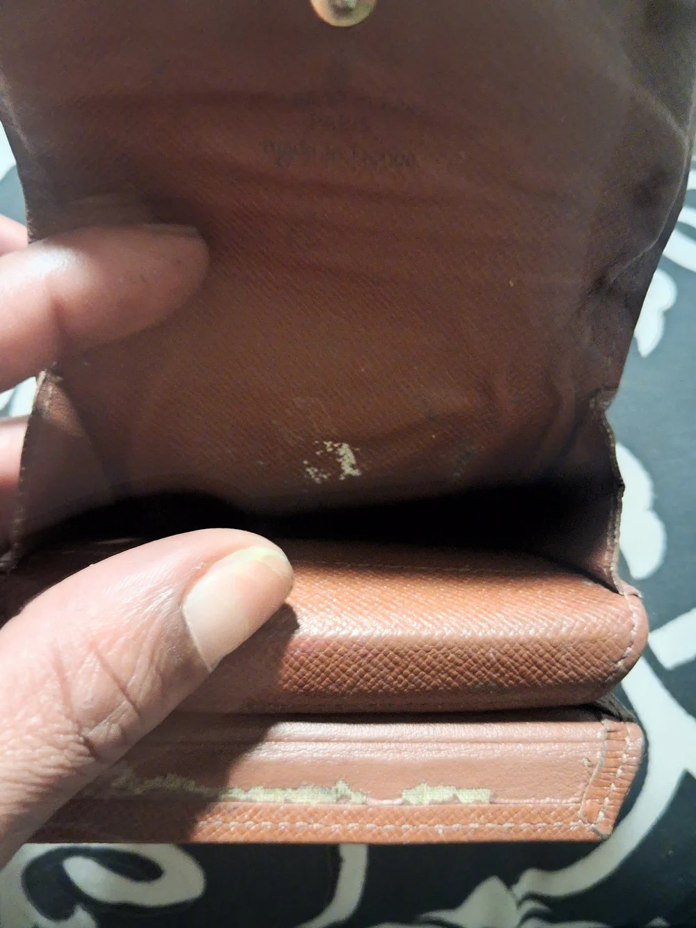 Louis Vuitton Monogram Canvas Key & Card Holder in Brown with Gold-Tone Snap